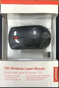 Lenovo 700 Wireless Laser Mouse GX30N77980 USB dongle - Picture 1 of 4