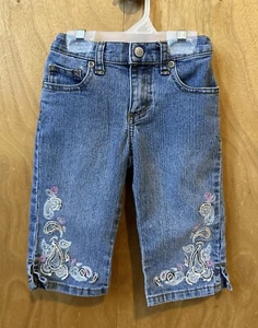 Girl’s Size 4 Adjustable Waist Denim Capris by Sonoma - Picture 1 of 4