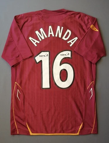 Amanda Heart Of Midlothian Jersey 2007 2008 Home S Shirt Cover