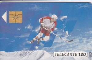 TELECARTE 120 unités. jeux olympiques Albertville 1992. HOCKEY SUR GLACE.  10/91 - Picture 1 of 2