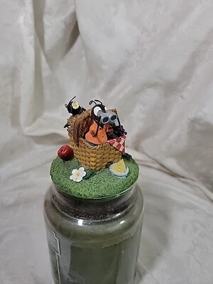 Decoração de frasco grande Yankee Candle Ants at a Picnic - Excelente estado usado - Imagem 1 de 4