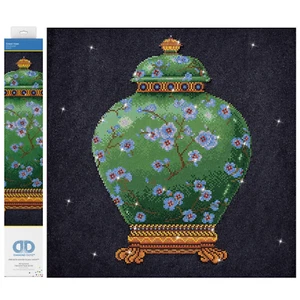 Diamond Dotz Green Vase Diamond Painting Kit - Picture 1 of 7