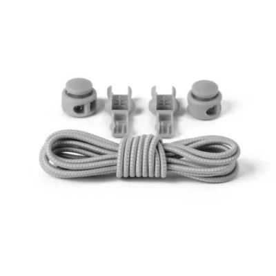 2 Paar Elastische Schnürsenkel Schnellverschluss Rund Schuhbänder ohne Binden - Bild 1 von 4