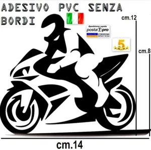 ADESIVO Senza Bordi PVC Motociclista biker Decalcomanie Sticker x Moto-Auto-Tir - Picture 1 of 4