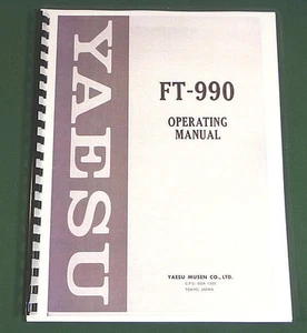 Yaesu FT-990 Instrukcja - Pokrowce na karty premium i papier 32 funty! - Zdjęcie 1 z 1