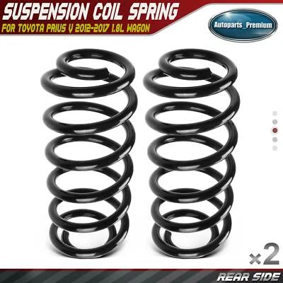 New 2pcs Rear Coil Springs for Toyota Prius V 2012-2017 L4 1.8L Wagon 4823112A91 - Image 1 of 4