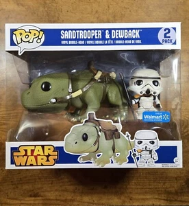VAULTED Funko POP! STAR WARS 2-Pack SANDTROOPER & DEWBACK, 2015 In Protector - Picture 1 of 11