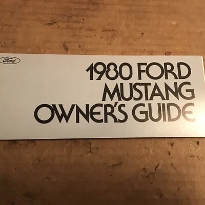 Ford Mustang 1980 guía del propietario fabricante de equipos originales  Foto 1 de 4