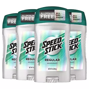 Speed Stick Men's Deodorant, Regular, 3 Ounce, 4 Pack - Picture 1 of 10