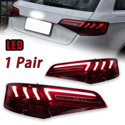 Luz trasera LED DRL señal dinámica reversa para Audi A3 2013-2019 S3 Sportback Foto 1 de 4