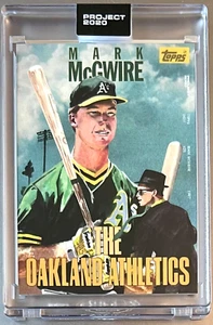 TOPPS PROJECT 2020 #283 MARK McGWIRE by JACOB ROCHESTER 1987 ATHLETICS FREE SHIP - Picture 1 of 3