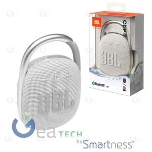 JBL Clip 4 Speaker Bluetooth Portable Speaker Waterprood & Dustproof IP67 White - Zdjęcie 1 z 3