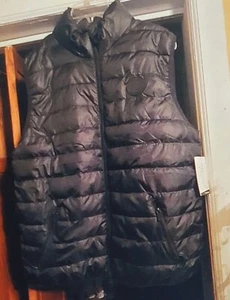 Perry Ellis Portfolio leichte XL schwarze gefütterte Weste brandneu mit Etikett - Bild 1 von 4