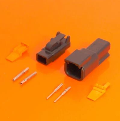  Deutsch DTM Series 2 Pin Way Connector Male & Female DTM06-2SB DTM04-2PB - Image 1 of 4