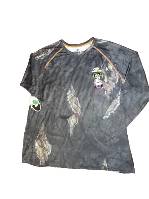 Mossy Oak Long Raglan Sleeve No Fly Zone Insect Repellent Size 3XL Men Shirt NWT - Image 1 of 4