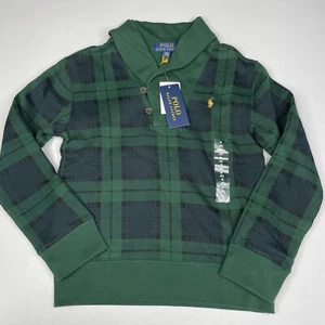 Polo Ralph Lauren Boys SMALL (8) Green Sweater Shawl Neck - Picture 1 of 7