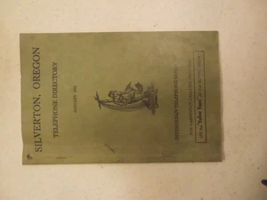 SILVERTON OREGON 1952 TELEPHONE BOOK - Picture 1 of 6