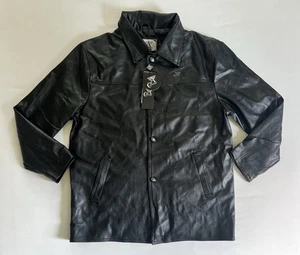 A Collezioni Luxury Men's Sz XXl Black Faux Leather Jacket - Picture 1 of 9