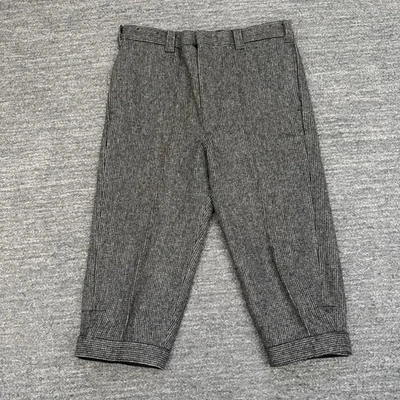 Vintage LL Bean Tweed Pants Men 36 Wool Cropped Hunt Bloke Retro Trousers USA - Image 1 of 4
