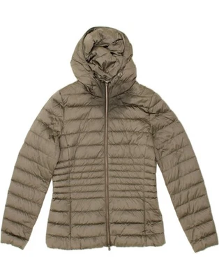 GEOX Womens Hooded Padded Jacket UK 10 Small Grey Polyester AB10 - Image 1 of 4