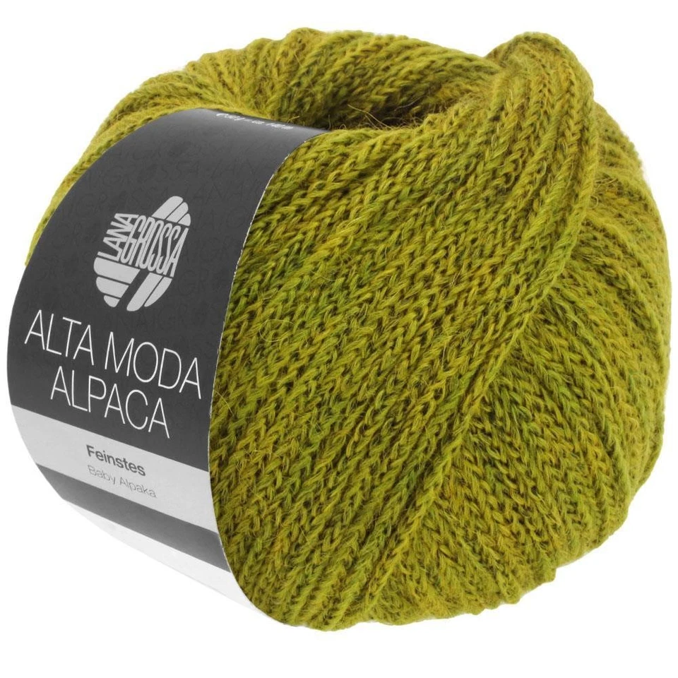 Wolle Kreativ! Lana Grossa - Alta Moda Alpaca - Fb. 88 olivgrün 50 g - Bild 1 von 1