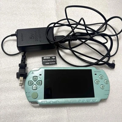 Sony PSP-2000 Console Mint Green Rare Color  Region free  Tested - Image 1 of 4