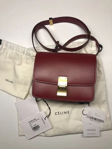 Old Céline Box Bag mini rot Gold - Bild 1 von 24