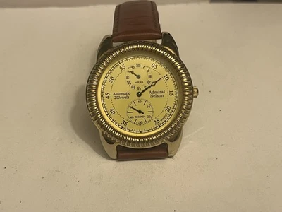 STAUER ADMIRAL NELSON 20J REGULATOR AUTOMATIC-GOLD PLATED-RUNS WELL-RUNS FAST - Image 1 of 4