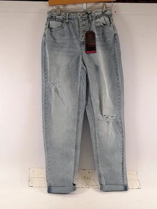 NoBo No Boundaries Jeans Size 3 Super High-Rise Mom Slim Stretch Denim - Picture 1 of 6