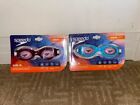 SPEEDO JUNIOR Ages 6-14 ~ Glide Jr Goggle ~ Set of 2 ~New! Never opened or worn!