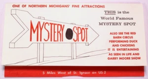 Early 1960s St. Ignace Michigan's Mystery Spot - Tourist Brochure - Picture 1 of 4