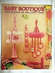 Baby Boutique Enchanting Macrame Patterns Instructions Book Animals Parade Rare - Picture 1 of 5