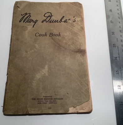 VINTAGE jewel tea co. MARY DUNBAR’S COOK BOOK 1927 rare - Image 1 of 4