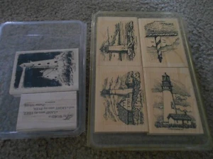 STAMPIN' UP!  Coast To Coast LIGHTHOUSE & A Light Unto My Path Rubber Stamps - Picture 1 of 4