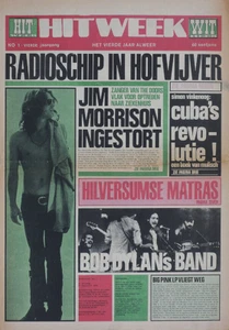 HITWEEK 20 SEPT 1968 . THE DOORS JIM MORRISON COLLAPSES FRONT COVER HEADLINE - Picture 1 of 1