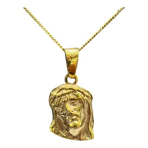 9ct 9k Yellow Gold Jesus Head Face Pendant 5.02 Grams. Brand New - Picture 1 of 8