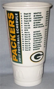 Green Bay Packers 2017 Schedule Stadium Cup - Picture 1 of 1