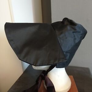 Ladies Victorian, Regency black bonnet