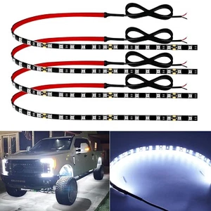 12V Led Light Strip 18" Connectable White Led Strip Lights for Car Motorcycle... - Picture 1 of 7