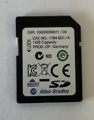 Allen Bradley 1784-sd1/a Memory Card 1gb Capacity Dir:1000009611/04 • 50$