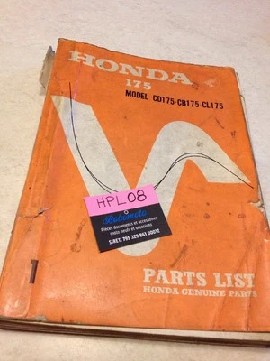 Lista De Piezas Honda CD CB CL 175, Ed. 67 - Imagen 1 de 4