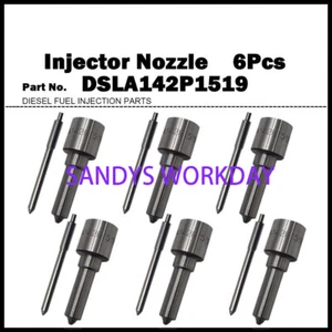 6Pcs Fuel Injector Nozzle for TATA Volzhanin 0432193458 DSLA142P1519 0433175463 - Picture 1 of 1