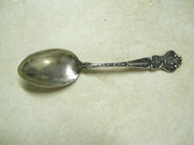 Cuchara Demitasse de recuerdo de Nueva York de plata de ley 15 gramos Liberty Bridge plana Foto 1 de 4