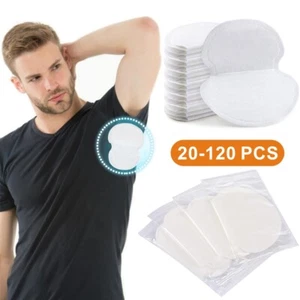 20/60/120X White/Skin Sweat Pads Patches Underarm Armpit Guard Sheet Shield UK - Picture 1 of 11