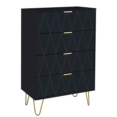 Cômoda 4 gavetas torre organizadora unidade para entrada de armário de quarto - Imagem 1 de 4