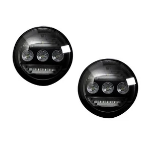 Recon Smoked 3-Function LED Fog Light Set For 2015-2019 GMC 2500HD 3500HD - Picture 1 of 2