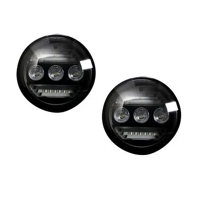 Recon Smoked 3-Function LED Fog Light Set For 2015-2019 GMC 2500HD 3500HD - Image 1 of 2