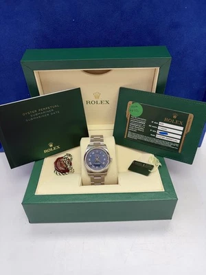 Rolex Air-King 114200 Pulsera Oyster de Plata con Bisel de Plata Caja y Papeles Foto 1 de 4