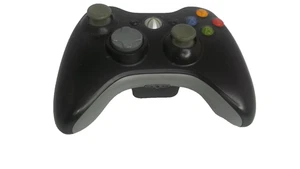 Microsoft Xbox 360 Elite Wireless Controller Black & Gray AUTHENTIC Tested Clean - Picture 1 of 7