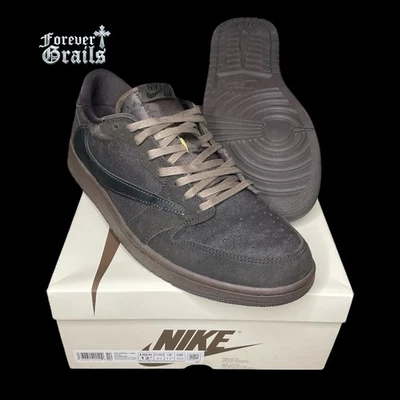 Talla 12.5 - Travis Scott x Air Jordan 1 Retro OG SP Bajo Terciopelo Marrón Foto 1 de 4